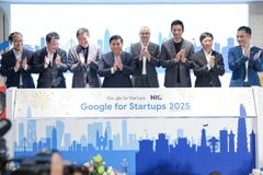 The ceremony to announce new NIC - Google initiatives (Photo: VNA)